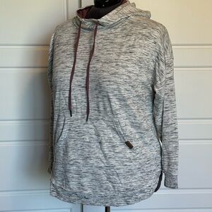 Maurices Heathered Gray Hooded Sweater